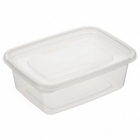 버디팩 PP 고강도 투명 밀폐 사각용기 대 1200ml 전자렌지 가능, 200세트, 1개