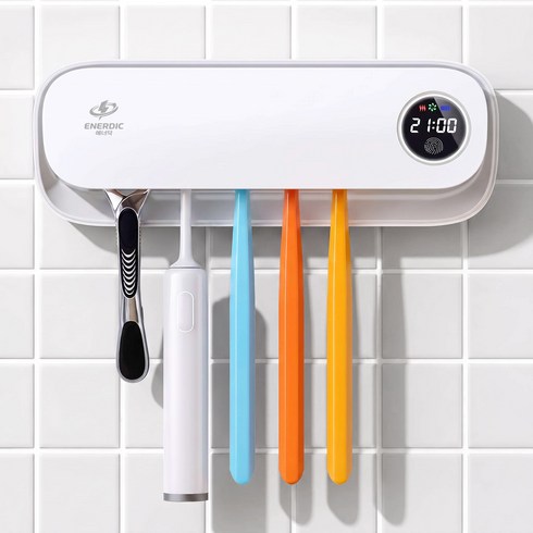 에너딕 AI 스마트 케어 UV-C 케어 칫솔 살균기, 화이트, RM4A