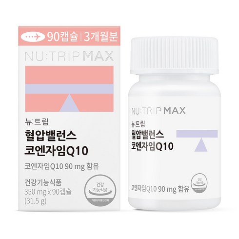 뉴트립 혈압밸런스 코엔자임Q10 350 mg, 1개, 90정