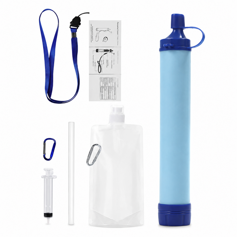 프리라이프 휴대용 정수필터 정수빨대 캠핑 비상용 워터필터 1500ml, 1개, GQ20