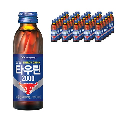 광동제약 타우린 2000 에너지 드링크, 120ml, 100개