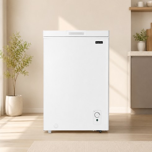 매직쉐프 145L 다목적 냉동고 심플 친환경 냉매 소형 미니 급속 가정용 업소용, MCF-S1450W, 화이트