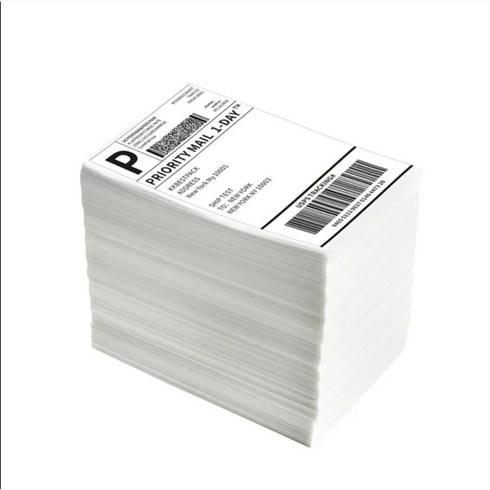 감열지 스티커 접지 (접이식) 라벨지 500매 100mm x 150mm (4인치 x 6인치) (택배 운송장 아마존 이베이 이포스트지 K-Packet K Post), 1개, 500개입