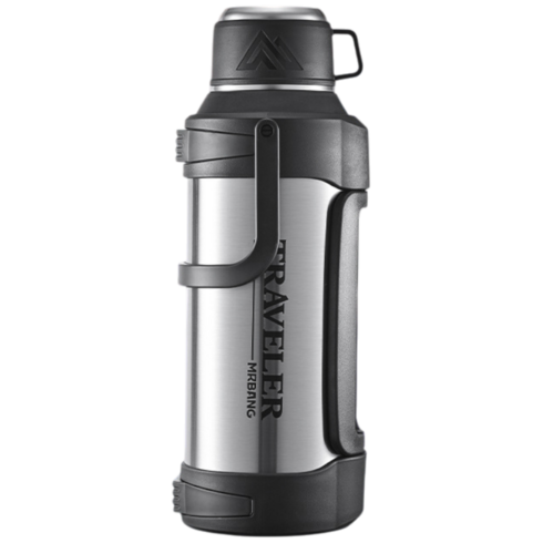 코코리브 초대용량 보냉보온병, 1개, 4000ml, 스틸