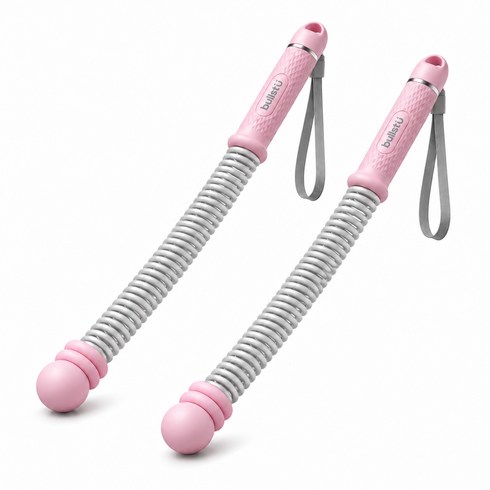 불스투 배틀로프 조절식 유산소 팔뚝 전완근 운동기구 홈트 저소음, 핑크