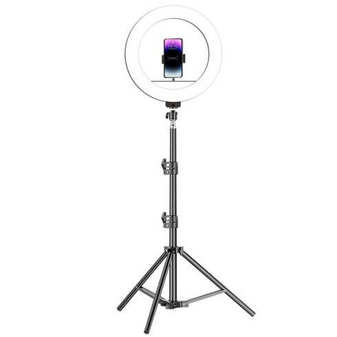 DelightZone LED 링라이트 촬영 조명 핸드폰 셀카봉 삼각대 방송 조명 휴대폰 삼각대, 1개, JHABGDTZ