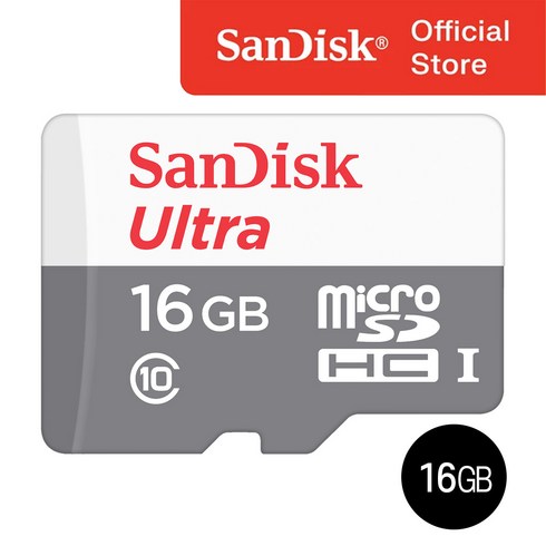 샌디스크 울트라 마이크로SD SDSQUNS, 1개, 16GB