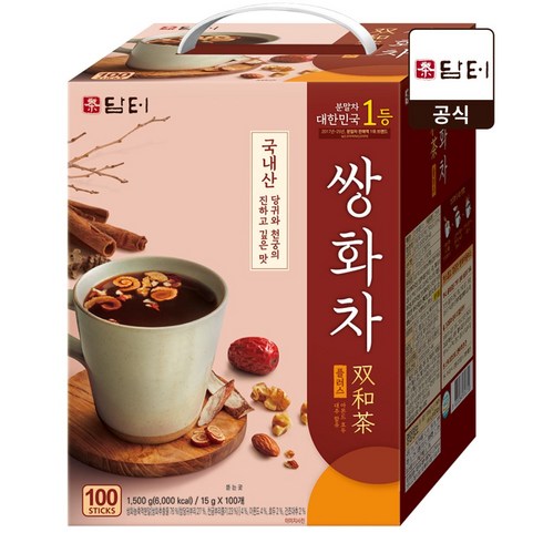 담터 쌍화차플러스 100T, 15g, 100개입, 1개