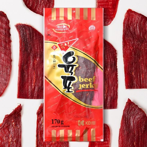케이미트 소고기 100% 진짜 특선육포, 170g, 1개