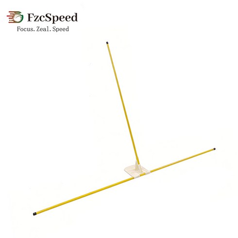 FzcSpeed 골프 스윙 평면 궤도 교정기 각도 조정 스윙 정렬 스틱 플레이트 홀더 자세 연습 트레이너, 1개, 옐로우