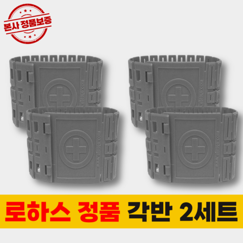 로하스 남자 작업용 건설 안전용품 안전 각반, 그레이, 2세트
