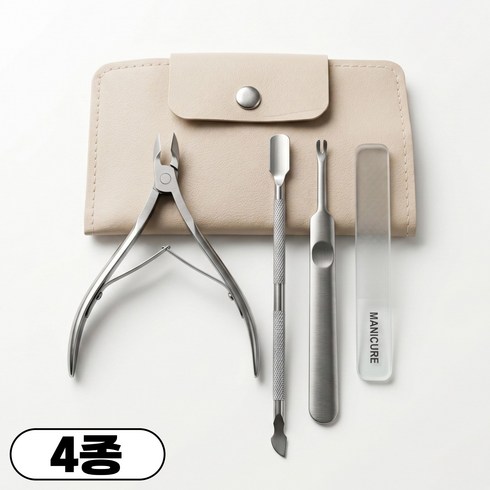 딜메이트 큐티클 제거 세트 셀프 네일케어 니퍼 푸셔 샌딩 파일 4종, 1개, DM21