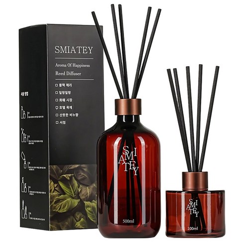 스미어티 디퓨저 대용량 실내 방향제 리필액 선물 세트 집 화장실 방향제 500ml, 화훼 시장, 1개