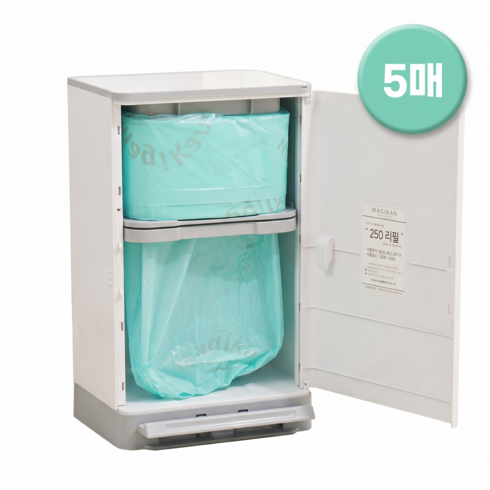 매직캔 리필 봉투 250R10BC, 21L, 5개