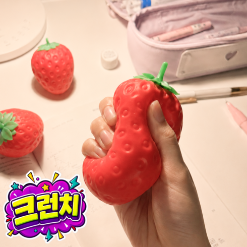 루미비 [여누의 말랑연구소] 크런치 말랑이 슬랑이 샤베트 스퀴시, 스트롱베리 딸기 크런치, 70g, 1개