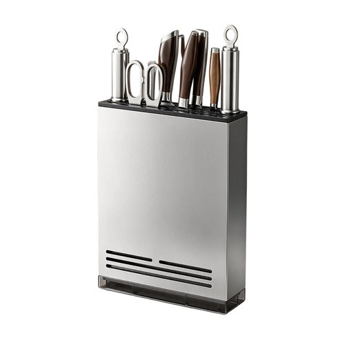 하루꿈 벽걸이 주방 칼꽂이 칼정리 벽면 다용도 수납대PH-ST2607-D1, 그레이, 1세트