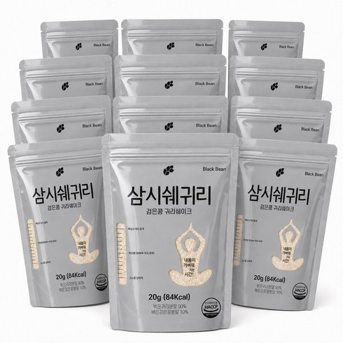 논앤밭위드 간편 휴대 삼시쉐귀리 검은콩 귀리 쉐이크, 10개, 20g