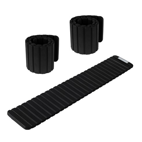 발목 모래주머니 중량밴드 손목 발목 겸용 근력 트레이닝 편리한 휴대함 러닝 2p 세트, Black, 2kg