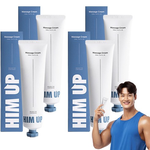 힘업 남성 혈류개선 마사지 크림, 4개, 150ml