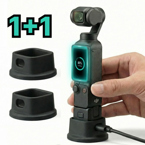 모래랩 dji 오즈모 포켓3 거치대 충전 도크 2개, 1세트, 블랙