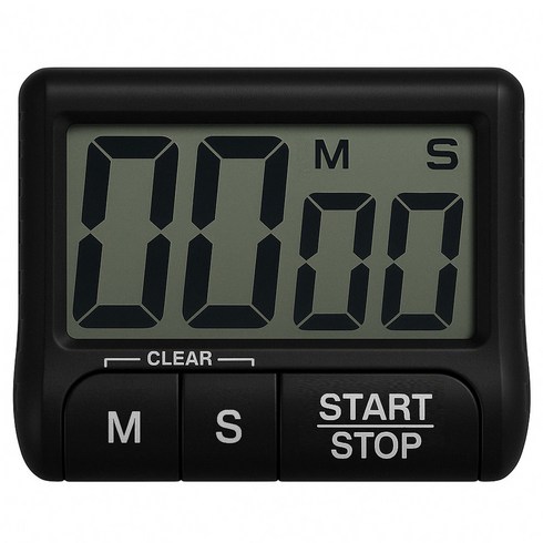 램스혼 타이머 주방 쿠킹 제빵 요리 TIMER, 1개, 블랙(DT-100)