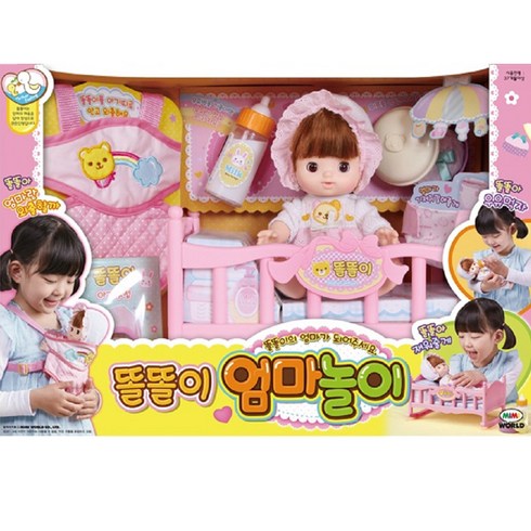 미미월드 똘똘이 인형 엄마놀이, 혼합색상, 1세트