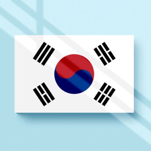 프레임 없는 깔끔한 태극기 아크릴 액자 주문제작 다양한 사이즈, 화이트
