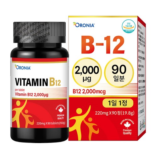 고함량 비타민 B12 직수입 단일 영양제, 90정, 1개