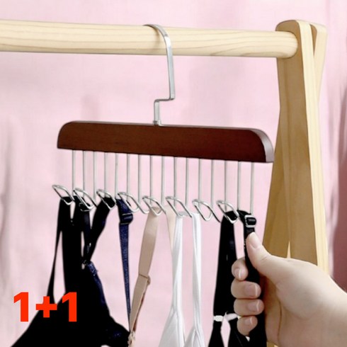 조이온셀 넥타이 옷걸이, 2개, 월넛