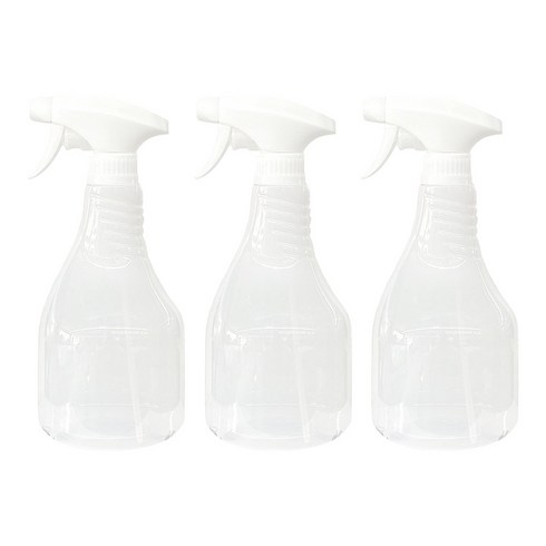 국내산 고급 가정용 안개분사 스프레이 분무기 반투명 뿌리개 공병 750ml, 3개