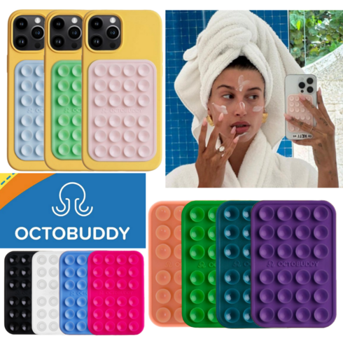[미국 직수입 정품] 옥토버디 흡착패드 케이스 레귤러 헤일리비버 폰케이스 OCTOBUDDY 클래식 REGULAR, 매리골드 (오렌지), 1개