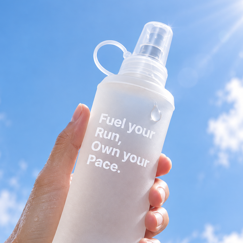 식약처인증 소프트 플라스크 스포츠 물병 러닝 등산 물통 250ml, 1개, 화이트
