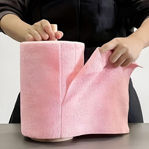 재사용 가능한 부드럽고 흡수력 좋은 롤타월 50매, 1개