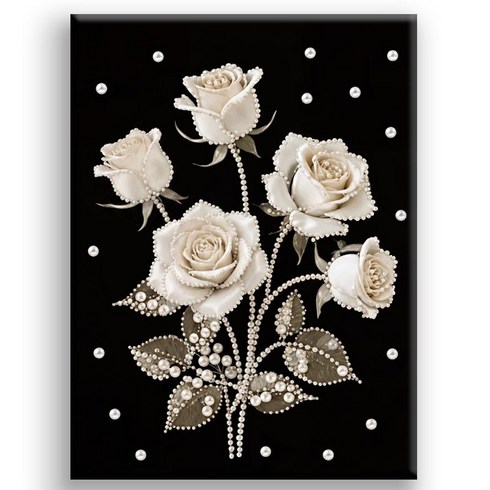 호우맘 3D 진주 보석십자수 캔버스형 DIY 키트 30 x 40 cm, 1개, ZZH056