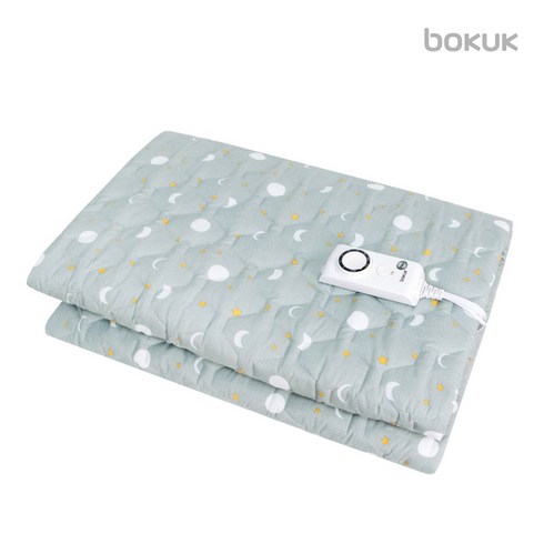 보국전자 꿀잠 안심세탁 전기요 BKB-8612D, 혼합 색상, 더블(135 x 180 cm)