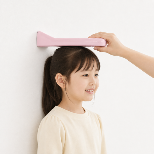 콜카타 초음파 무선 신장계 스마트 키재기, 핑크, 1개