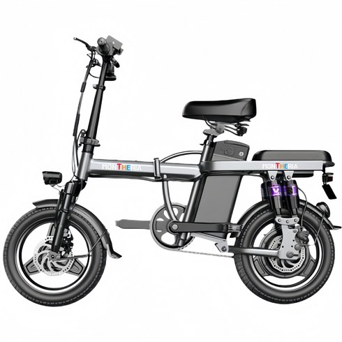 몬테리아 전기자전거 48V 450W 전동자전거 KC인증 A598-121, M2-블랙, 경량스틸