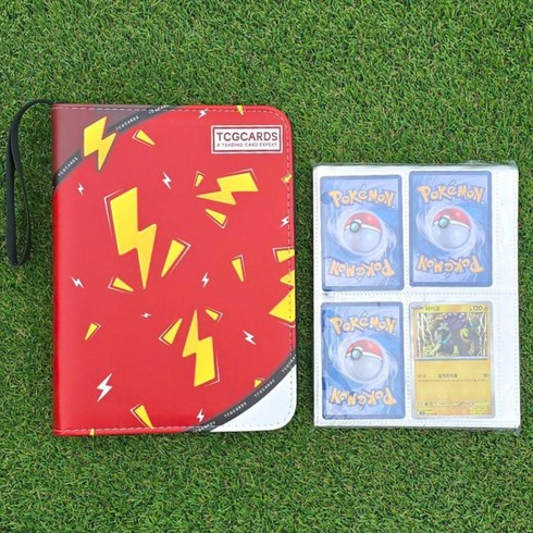 TCG 포켓몬카드 앨범 보관케이스 바인더 포토카드대용량 400장, 1개, 50매, 빨강