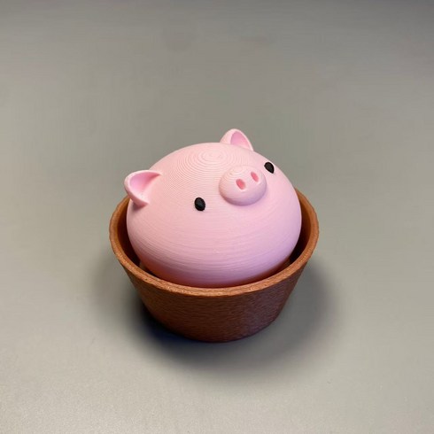 뷰티앤몬스터 돼지 행운 키보드 키캡 스트레스 해소 키링, 1개, 옵션A