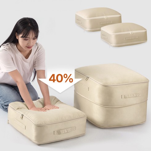 데보코 이불 의류 압축 파우치 정리함, 1개입, 2개