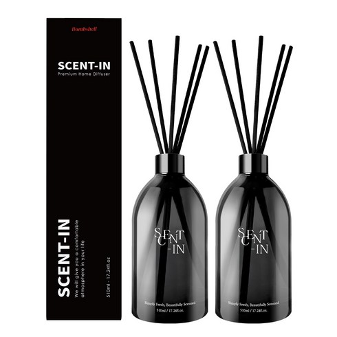 센트인 실내용 디퓨저, 밤쉘, 2개, 510ml