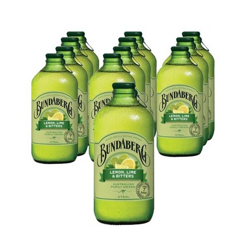 분다버그 레몬라임앤비터스 탄산음료, 375ml, 12개