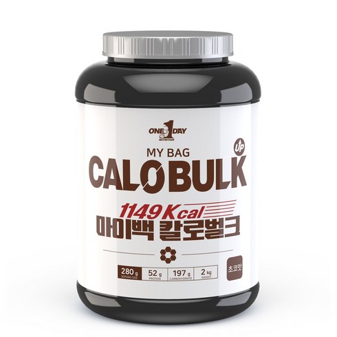 원데이뉴트리션 칼로 벌크 게이너 헬스 단백질 보충제, 1개, 2kg