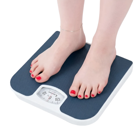 위네스 배터리교체없는 체중계 기계식 아날로그 바늘눈금 가정용, 블루/화이트, KS-5600, 1개