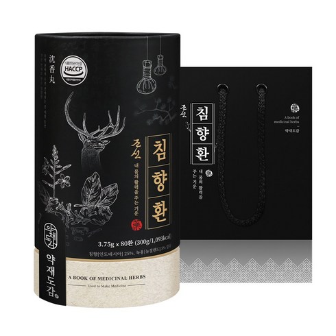 약재도감 조선 침향환 공진단 상자 + 쇼핑백, 1개, 300g