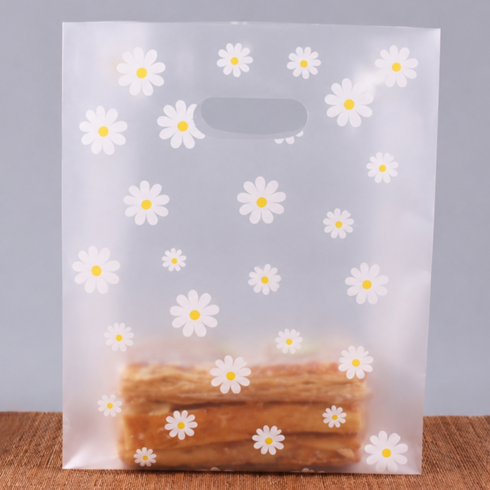 데이아스 마음담아 선물용 데이지 비닐 쇼핑백, 100개, 중형