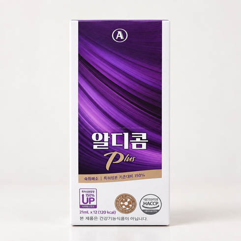 공식 숙취해소제 알디콤Plus 액상 스틱형 12포입, 12개, 21ml
