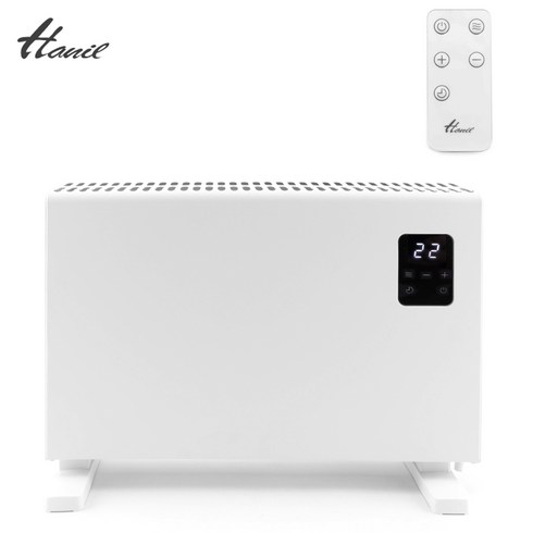 한일전기 전기 컨벡터 컨벡션 히터 스탠드 전자식 기계식 2kw 3단조절 동파방지 난방기, HCH-SW25R 전자식, WHITE