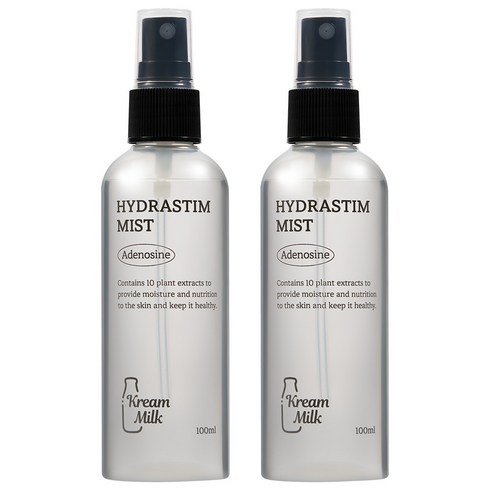 크림밀크 하이드라스팀 아데노신 미스트, 2개, 100ml