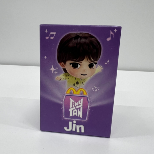 맥도날드 BTS 타이니탄 해피밀 플레이백 Playback 굿즈 멤버 미개봉, 혼합색상, 진 JIN 굿즈 1개 + 카드